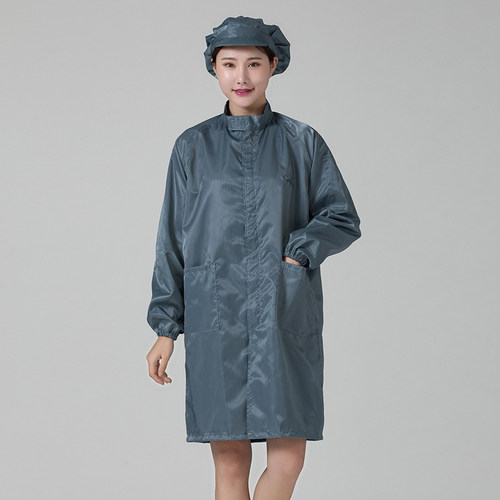 无尘服大褂防尘无尘立领拉链静电衣食品电子厂P防护男女长款工作