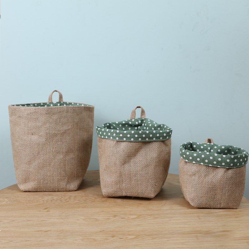 棉麻布艺收纳袋挂袋墙挂式储物袋置物袋子门后挂兜宿舍壁挂小布袋,收纳整理,收纳挂袋,淘宝优惠券,粉丝福利购,淘宝优惠卷