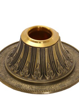 手摇转金筒底座转j筒手持转金轮合金桌面摆件藏族转简经底托莲花