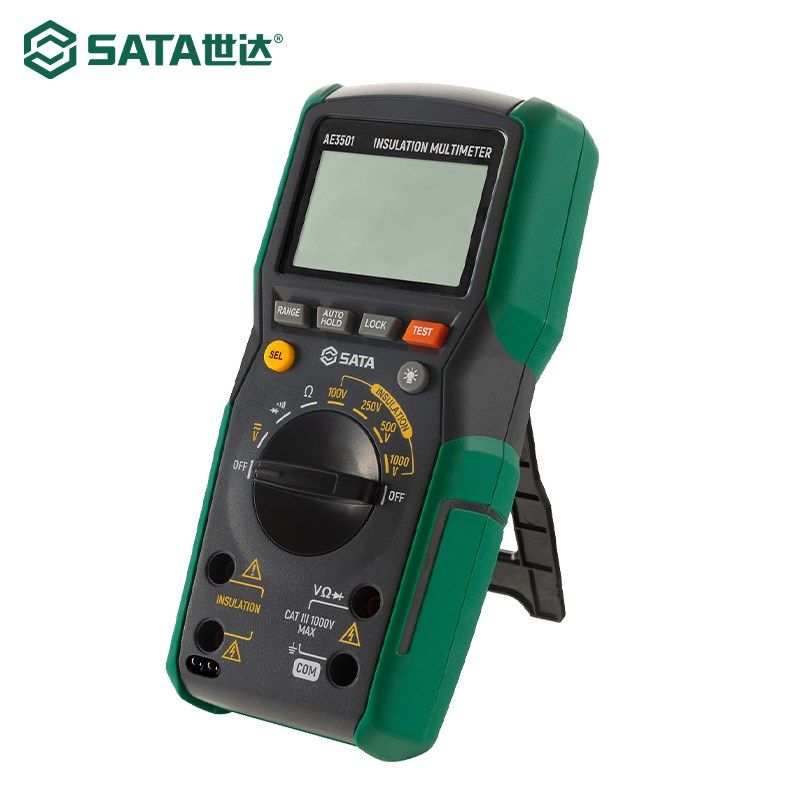 世达手持式绝缘电阻测试仪数字万用表兆欧表高精度汽车检测AE3501