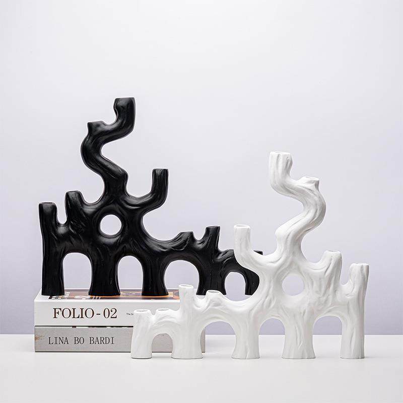 简约现代极简树枝烛台摆件北欧意式客厅餐厅软装轻奢家居饰品摆设,特色手工艺,其他特色工艺品,淘宝优惠券,粉丝福利购,淘宝优惠卷