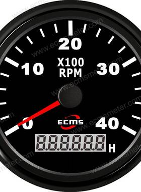 ECP游艇快艇轮船渔船船艇改装车汽车指针转速表4000转速比可设