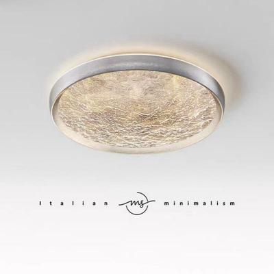 意式极简创意浮叶卧室吸顶灯北欧家用高端大气波光粼粼护眼书房灯