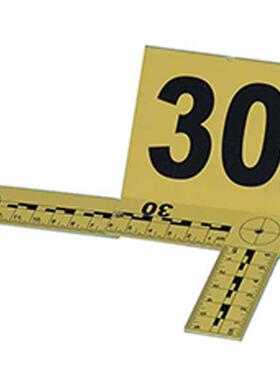 黄色塑料物证牌L比例尺带标尺物证牌物证标志牌物证标记牌物证牌