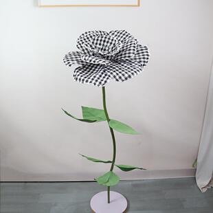 仿真罂粟花婚庆装饰橱窗布置商场布景布艺虞美人假花套装大量