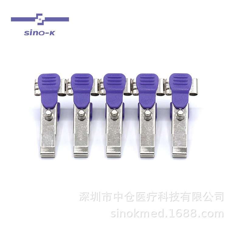 宠物动物多功能专用监护仪心电图电极动物夹一套5个