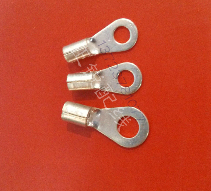 电线连接器轨道式接线5包 O型线耳 裸 接线端子0T1-3铜线耳