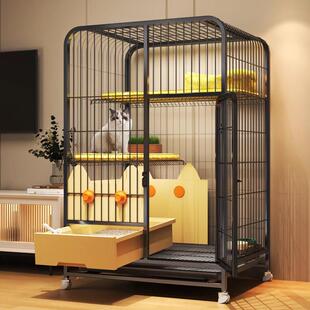 铁艺猫笼家用多层猫笼子狗笼子加固猫窝狗窝猫别墅四层自由空间