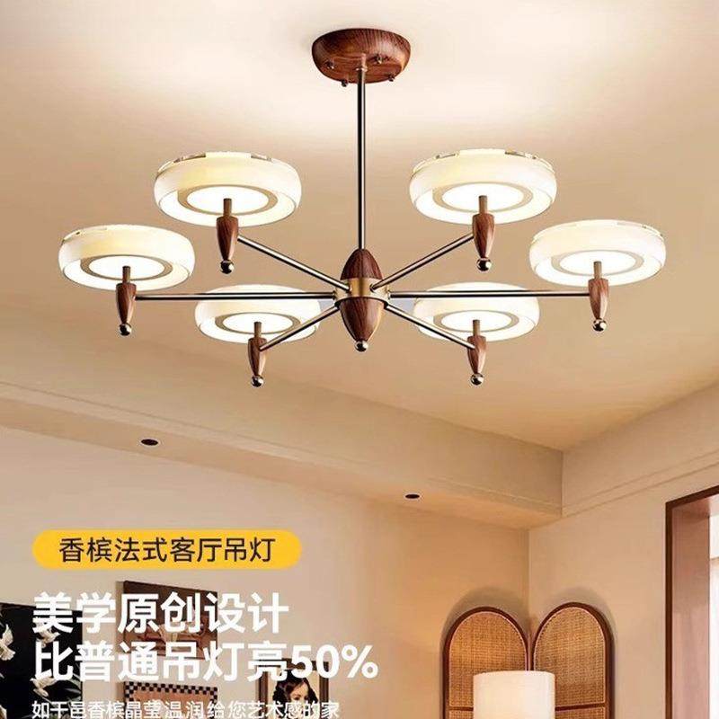 法式中古风2025新款香槟客厅吊灯主卧室餐厅吧台设计师款高端吊灯,3C数码配件,其它配件,淘宝优惠券,粉丝福利购,淘宝优惠卷