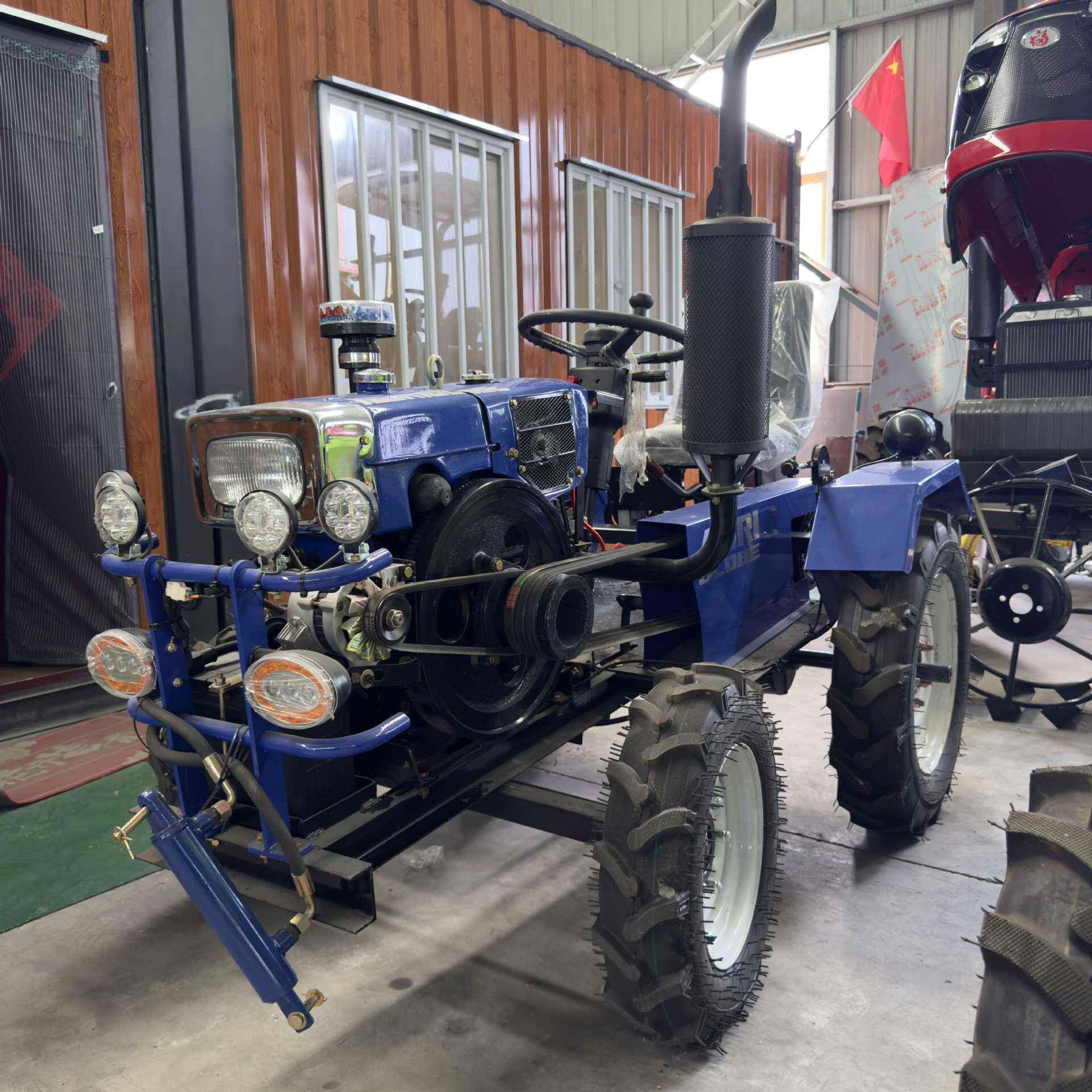 小单缸多功能四驱机械动力耕地起垄旋耕除草施肥全能农用拖拉机