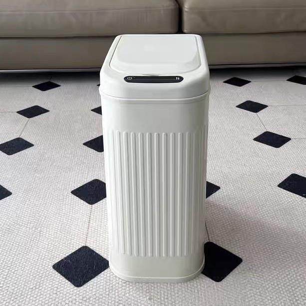 感应不锈钢垃圾桶带盖家用卫生间客厅电自动智能厨房可爱风收纳桶