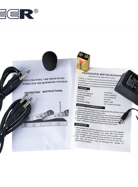CEER AK-168W 会议无线麦克风 功放电脑无线话筒 电容鹅颈式台式