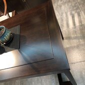 新中式 书桌实木现代老板禅意书房书架写字台电脑桌书法桌家具定制