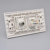 118型二位千兆网线电视插座六类七类八类万兆网络TV有线墙壁面板