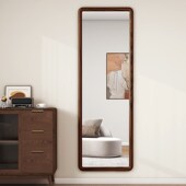 实木镜子全身镜落地镜家用女生卧室穿衣镜服装 店试衣镜挂墙大镜子