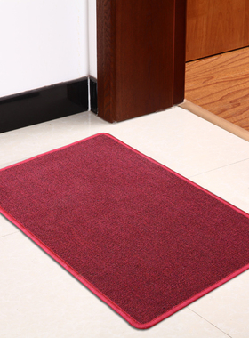 华德 纯烟灰棕色门口地垫卧室浴室厨房门厅进门防滑脚垫环保吸水