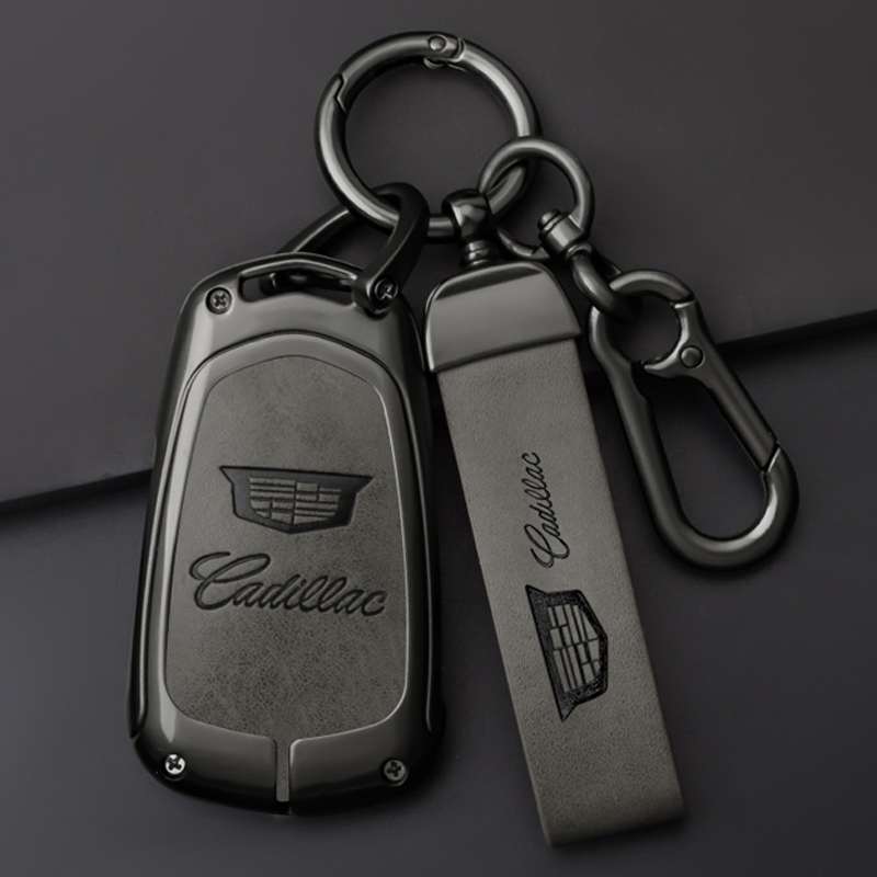适用凯迪拉克钥匙套XT6 CT5男XT5车XT4链CT6皮扣XTUS包ATSL金属壳
