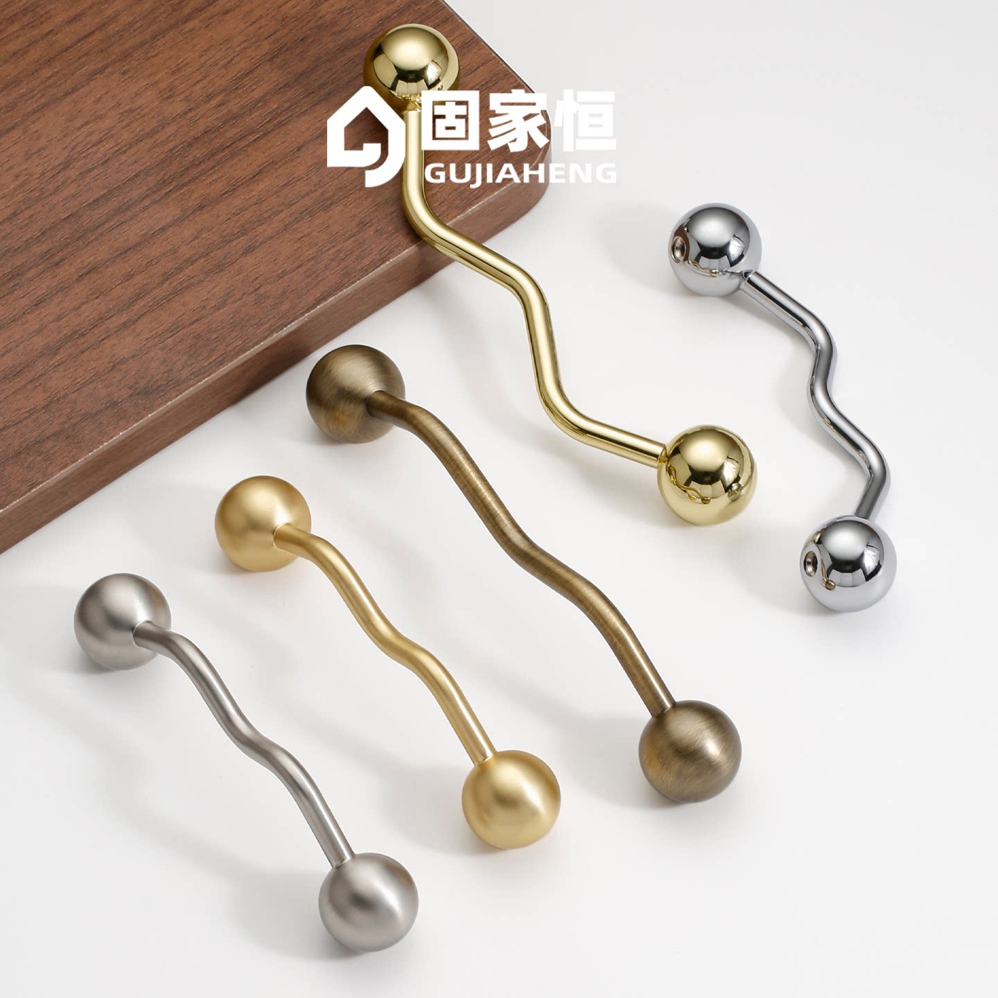 法式复古古铜色柜门抽屉拉手图片