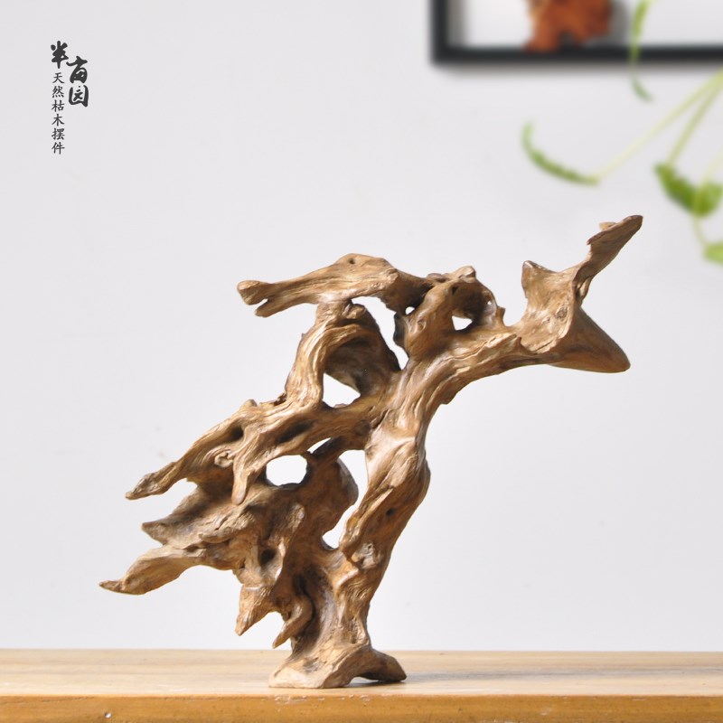自然硬枯木整体随造形 微景观造景搭配H 案台桌摆件 室内软装饰品
