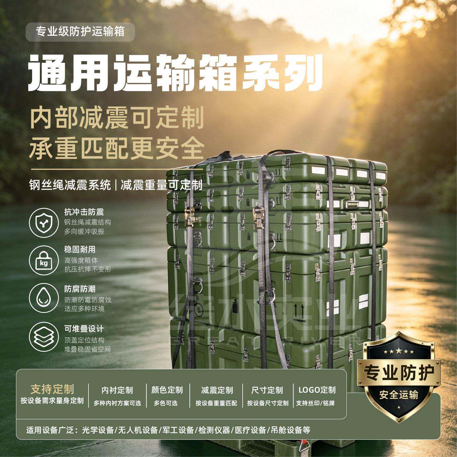 绪水滚塑其它系列野战运输箱战备储物装备箱器材箱收纳箱