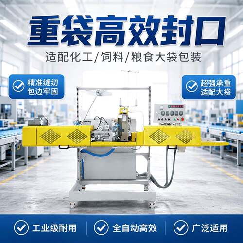 全自动重袋包装机封口缝合一体机工业用大型缝包机自动生产流水线
