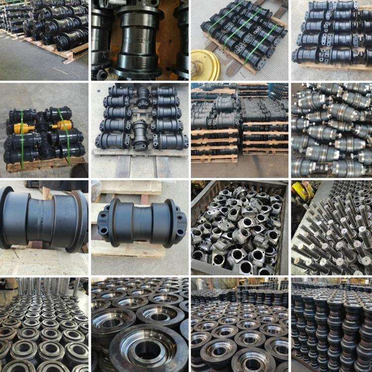 挖掘机底盘配件神钢SK270承重轮液压油缸护链架千秋架连杆挖斗齿