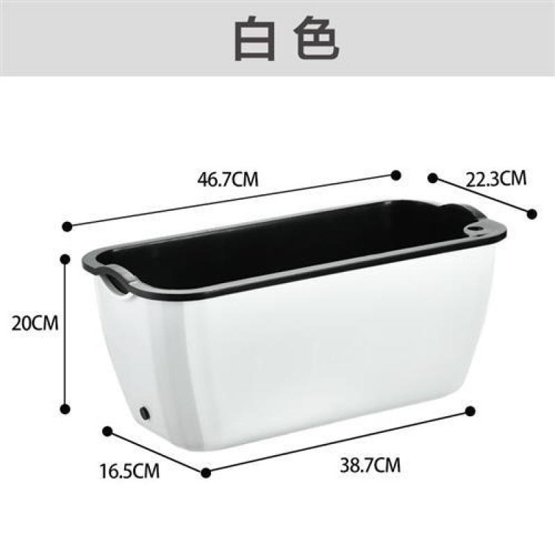 塑料花长方形种菜家庭种植箱懒人自动吸水花盆阳台植物盆栽