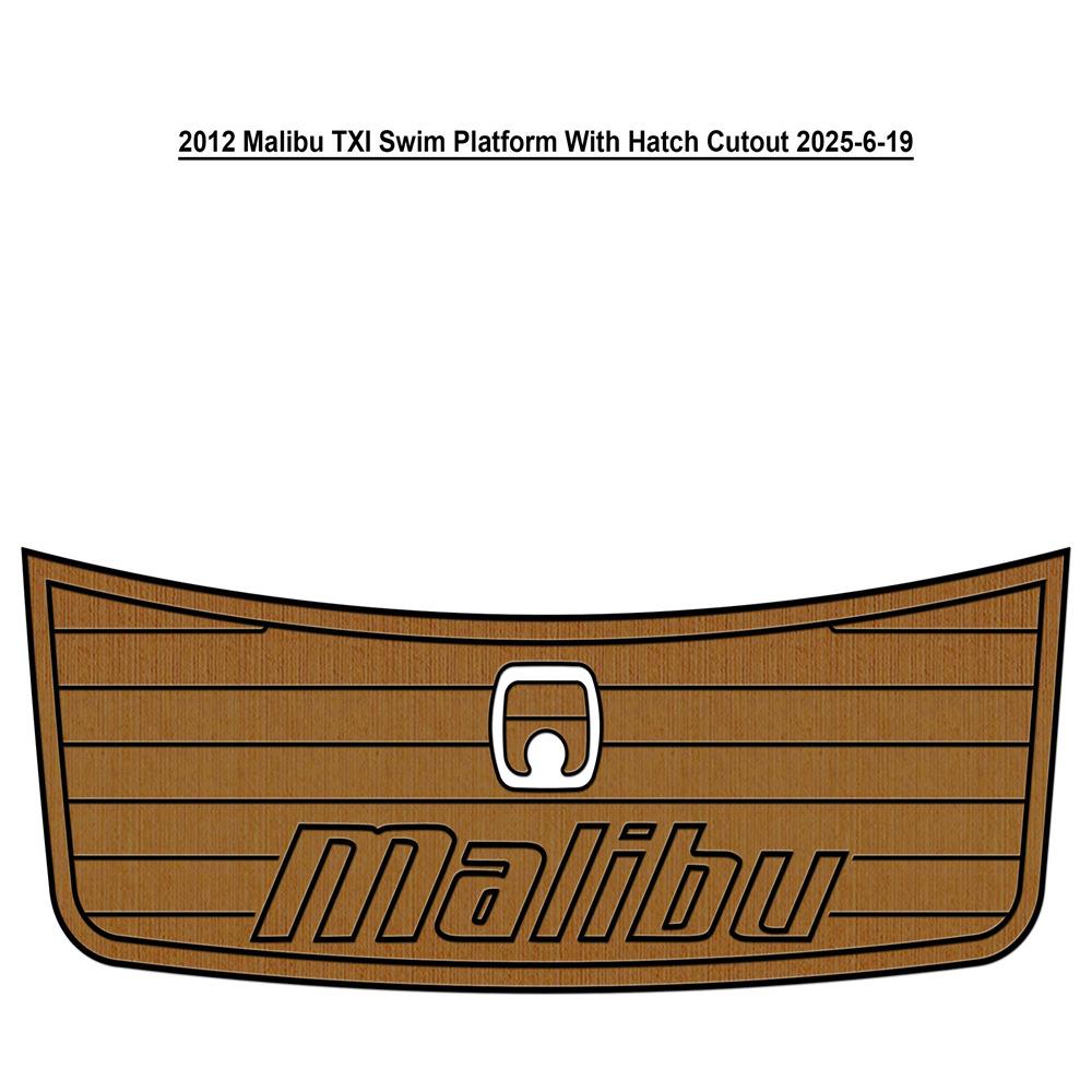 2012 Malibu TXI Swim Platform WithHatchCutout游艇EVA柚木地板