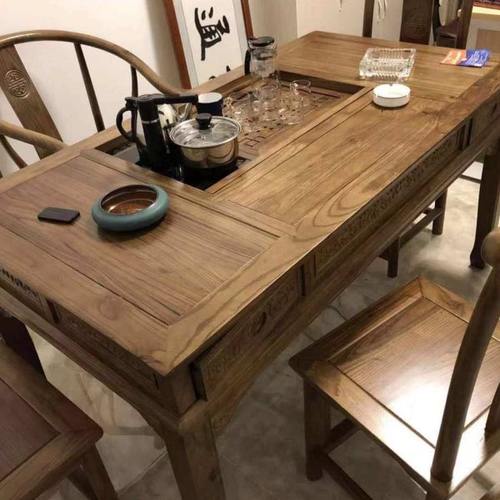 茶桌功夫茶桌 仿古色茶桌 茶盘 泡茶桌  茶艺桌