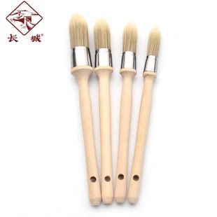 永泰兴尖头圆柄丝刷家装涂料油漆美术油画颜料缝隙勾缝刷子