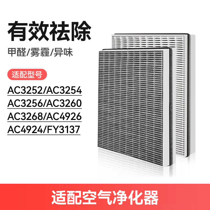 万创适配飞利浦FY3107空气净化器滤网AC4076/4072滤芯ACP017/077