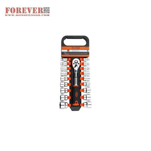 华丰巨箭19件套50BV30铬钒钢材质10MM铬钒钢工具套装 HF-89611