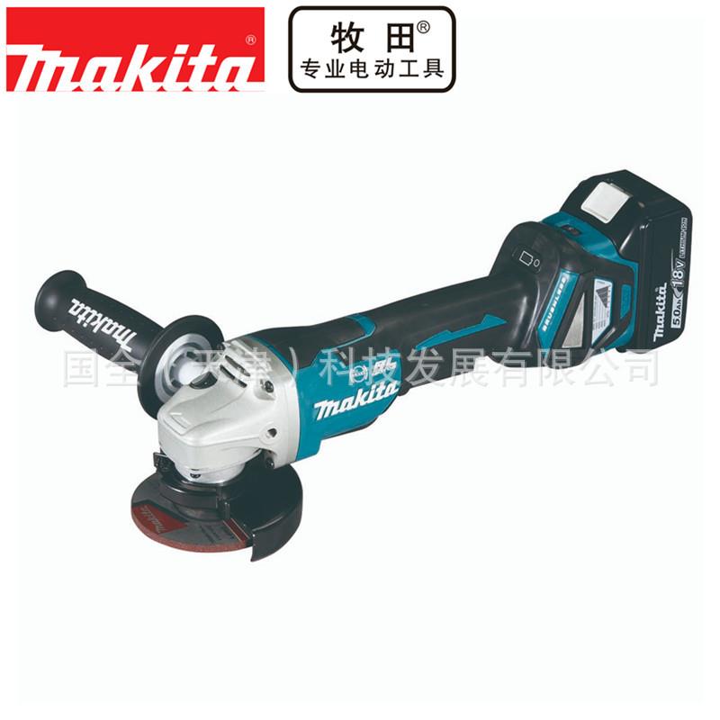 Makita牧田充电工具DGA418Z充电式角向磨光机18V锂电100mm角磨机