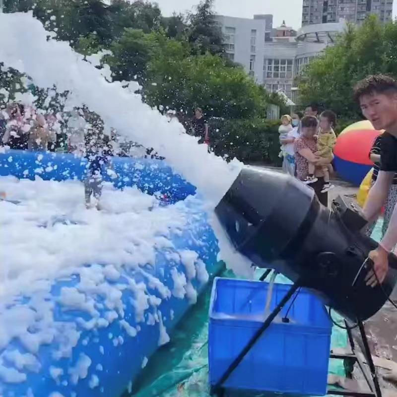 游乐场大型自动水上乐园机舞台泳池喷射派对泡沫摇头泡泡机幼儿园