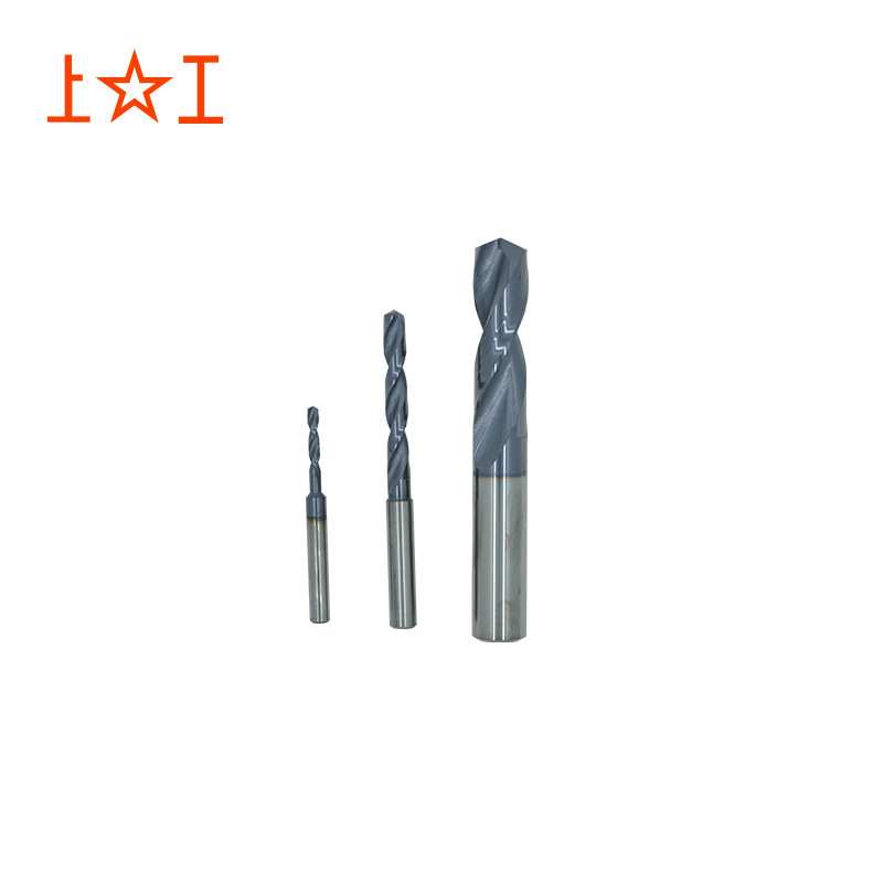 上工 整体硬质合金定柄径直柄麻花钻头加工中心钻床钻咀 D2-D4mm