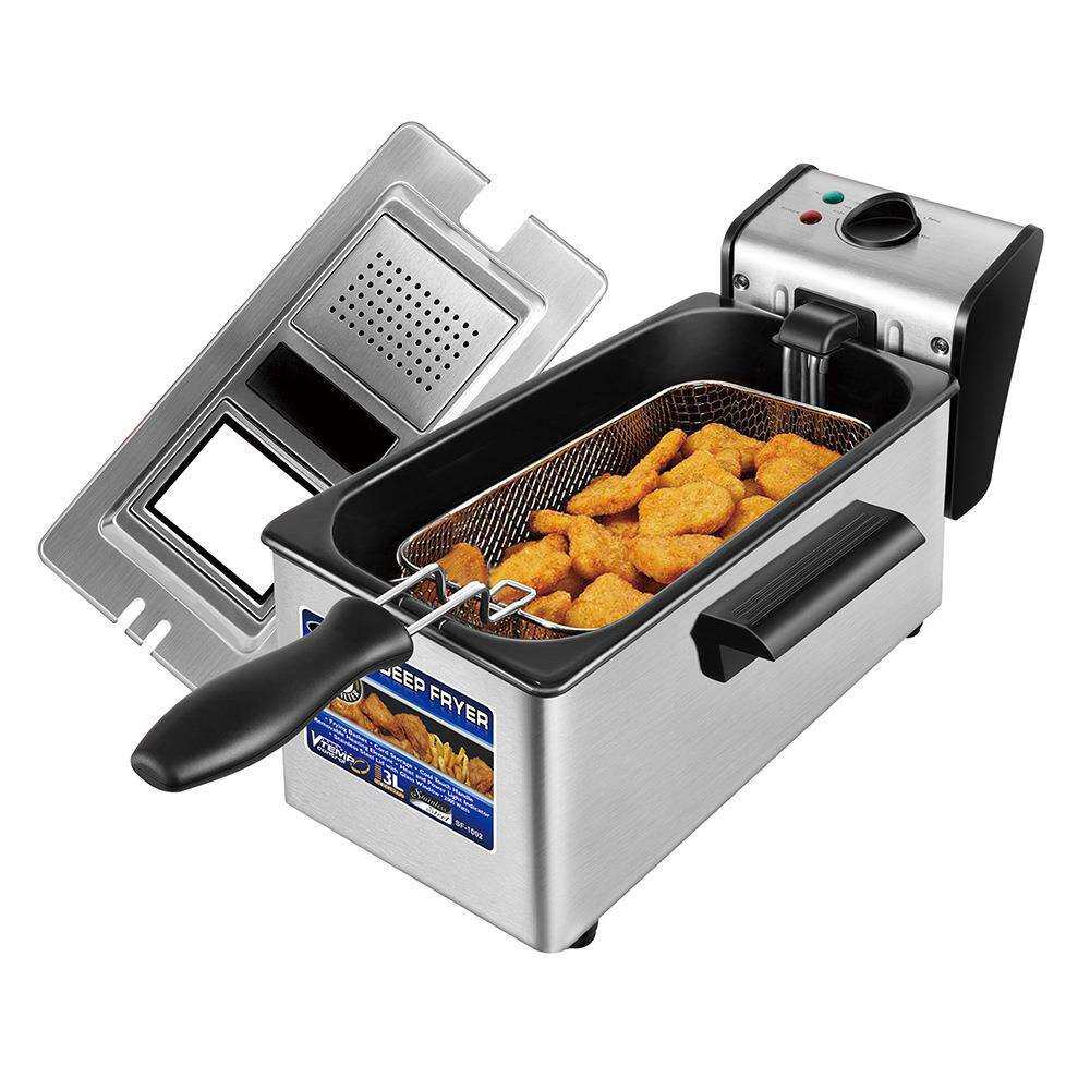 家用油炸锅 商用3L电油炸锅电炸炉炸串机油炸机 fryer