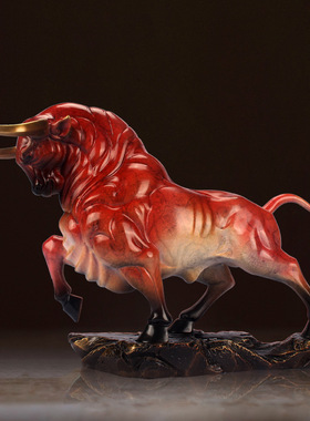 铜牛摆件华尔街牛旺市牛家居办公室桌面摆件开业礼品全铜材质