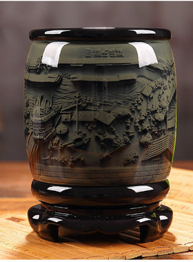 高档笔筒创意办公桌摆件工艺品商务教师节礼物送男女老师实用礼品