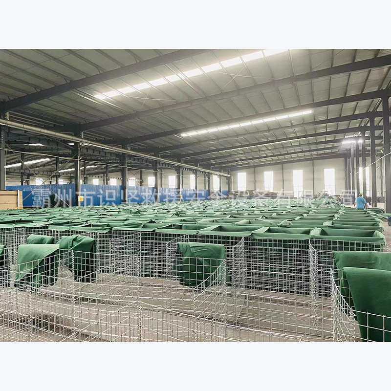 便携式可折叠拆卸挡水笼园林景观石笼网墙石头铁丝网钢筋网挡水笼