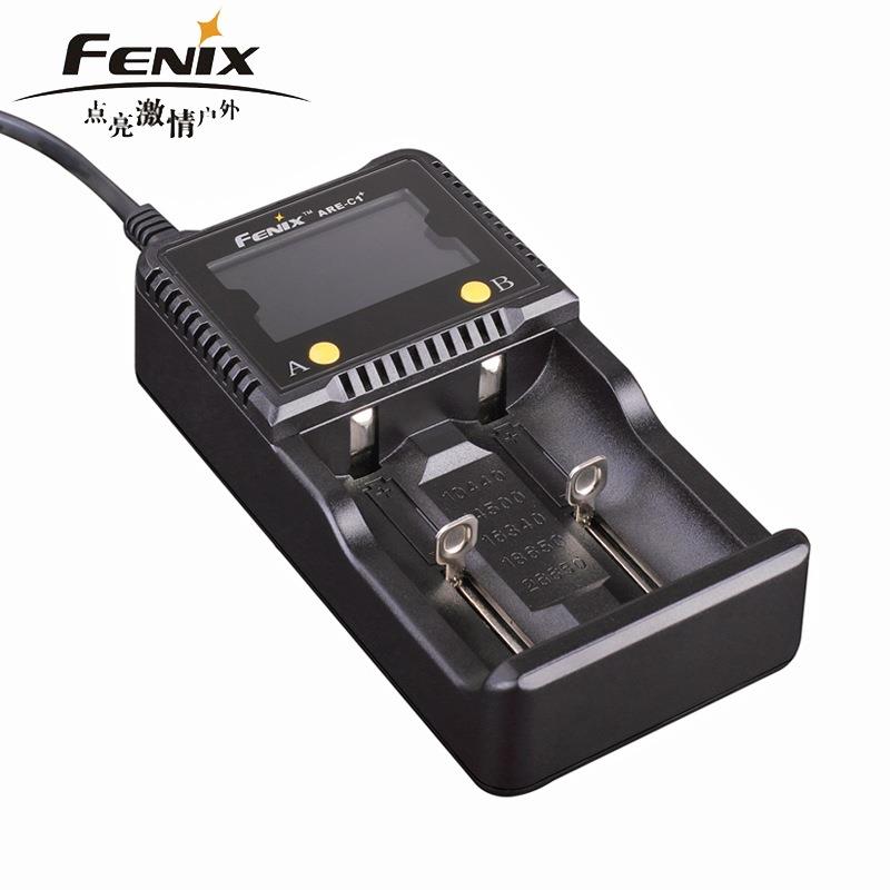 菲尼克斯Fenix ARE-C1+智能双槽充电器 18650/16340/26650/14500