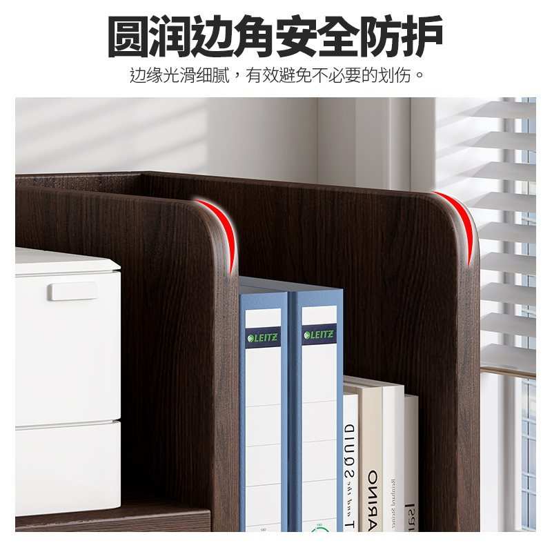 新品桌面打印机置物架小型双层办公室桌上A4纸文件收纳架复印件增