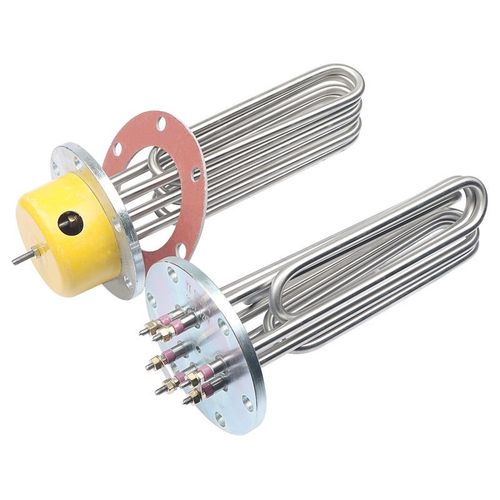 蒸烫机加热管蒸汽发生器蒸汽锅炉配件12/18/24KW140/150法兰电热