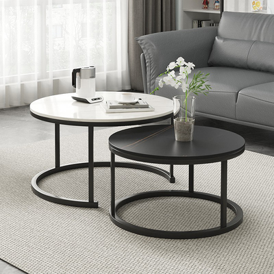 茶几客厅家用圆桌小户型沙发边几边桌轻奢简约现代组合茶几桌阳台