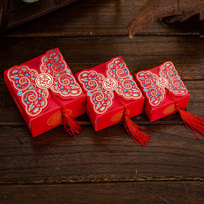 50份2021新款创意婚礼婚庆结婚喜糖果空盒子包装袋子礼盒小众专用