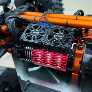 RC车模 4274 4276 马达扇热器 高速双风扇马达散热器 金属散热器