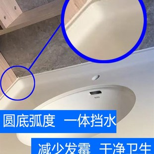 石英石台面定制石英石厨房台面挡水一体防臭防霉天津大理石定做