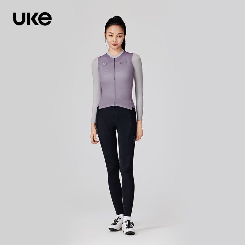 UKE骑行服新款女子长袖修身显瘦骑行服春夏季公路自行车装备月影