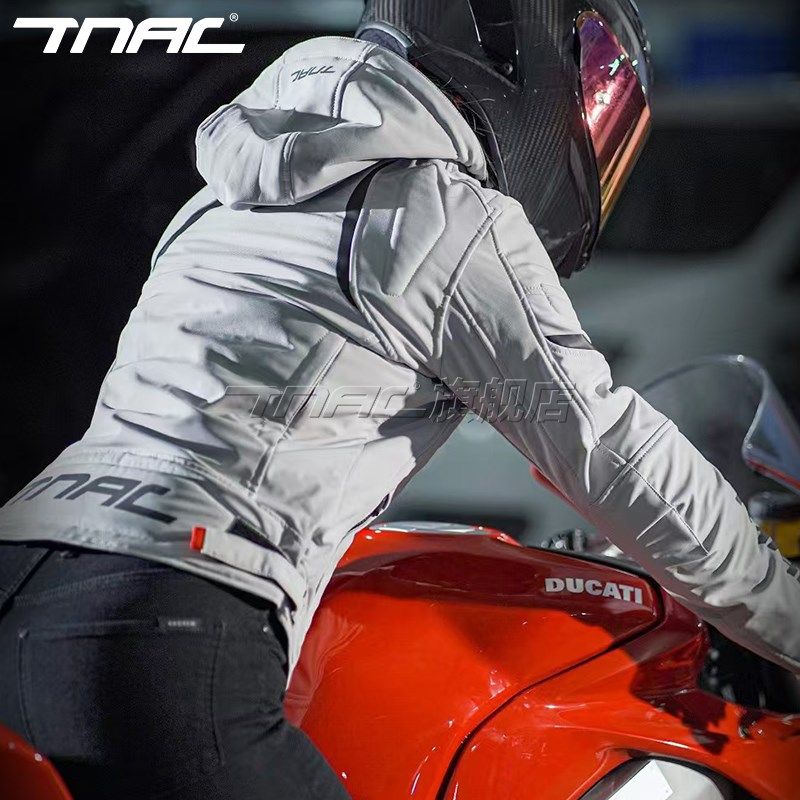 TNAC拓驰女款摩托车四季透气骑行服通勤防摔机车冬季通用赛车服