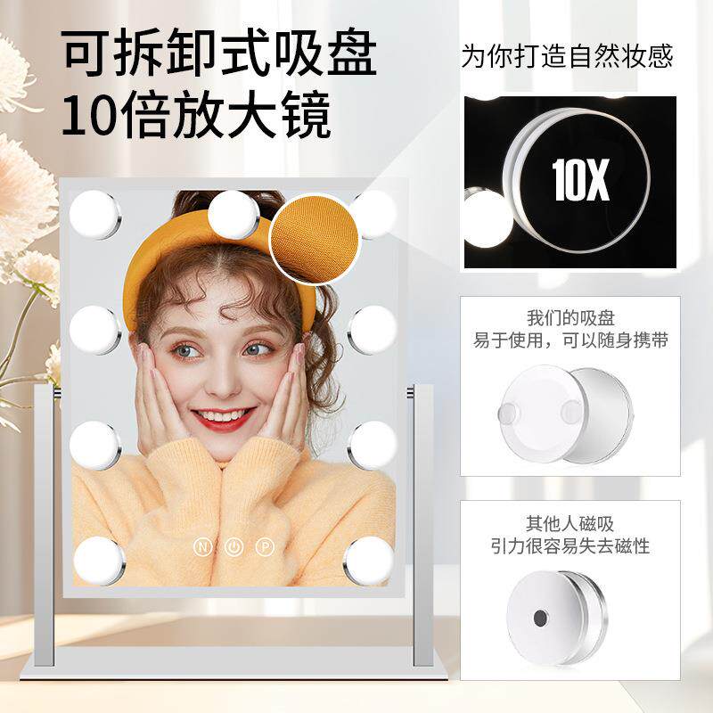 隔开镜用关键词化妆镜方形大中小号随身美妆补妆梳妆公主镜复古镜