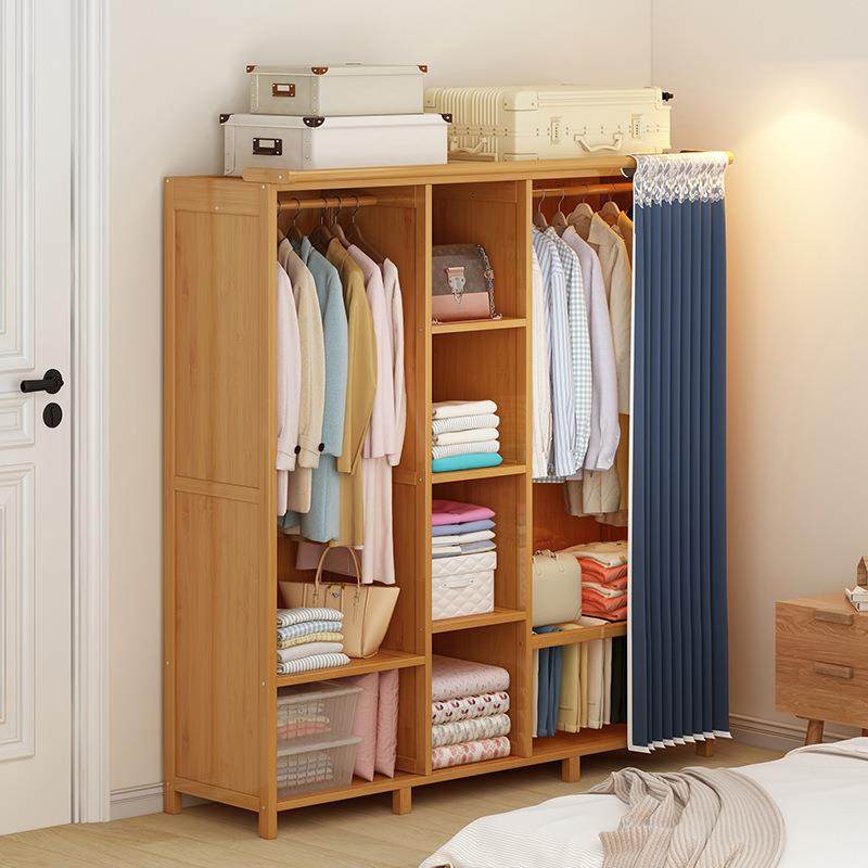 出租房衣柜极简衣帽间挂衣柜家用经济型卧室衣橱楠竹组合家具,特色手工艺,其他特色工艺品,淘宝优惠券,粉丝福利购,淘宝优惠卷